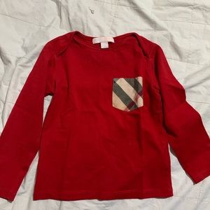 Kids Burberry long sleeve t-shirt